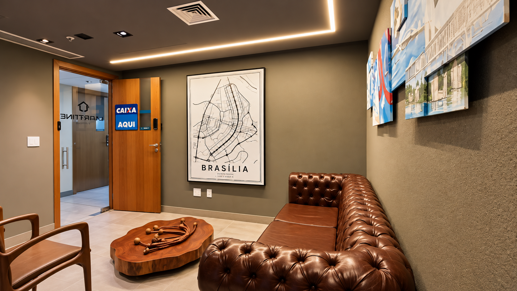 Sala de atendimento da Lamartine Imóveis